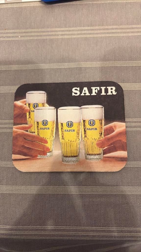 Ancien tapis à bière en safir, Enlèvement ou Envoi, Neuf, Sous-bock