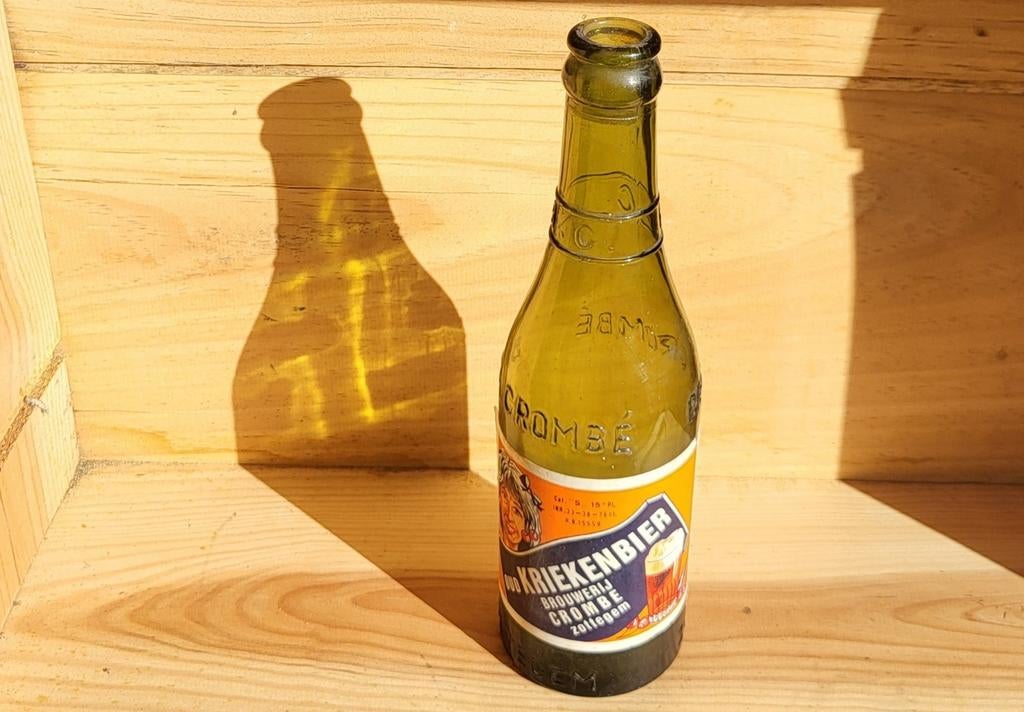 CROMBÉ KRIEK Zottegem bouteille vide, Verzamelen, Ophalen of Verzenden