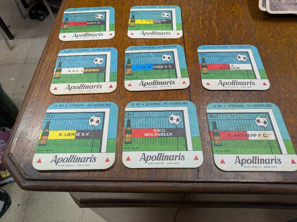Apollinaris voetbal, Ophalen of Verzenden, Zo goed als nieuw, Viltje(s)