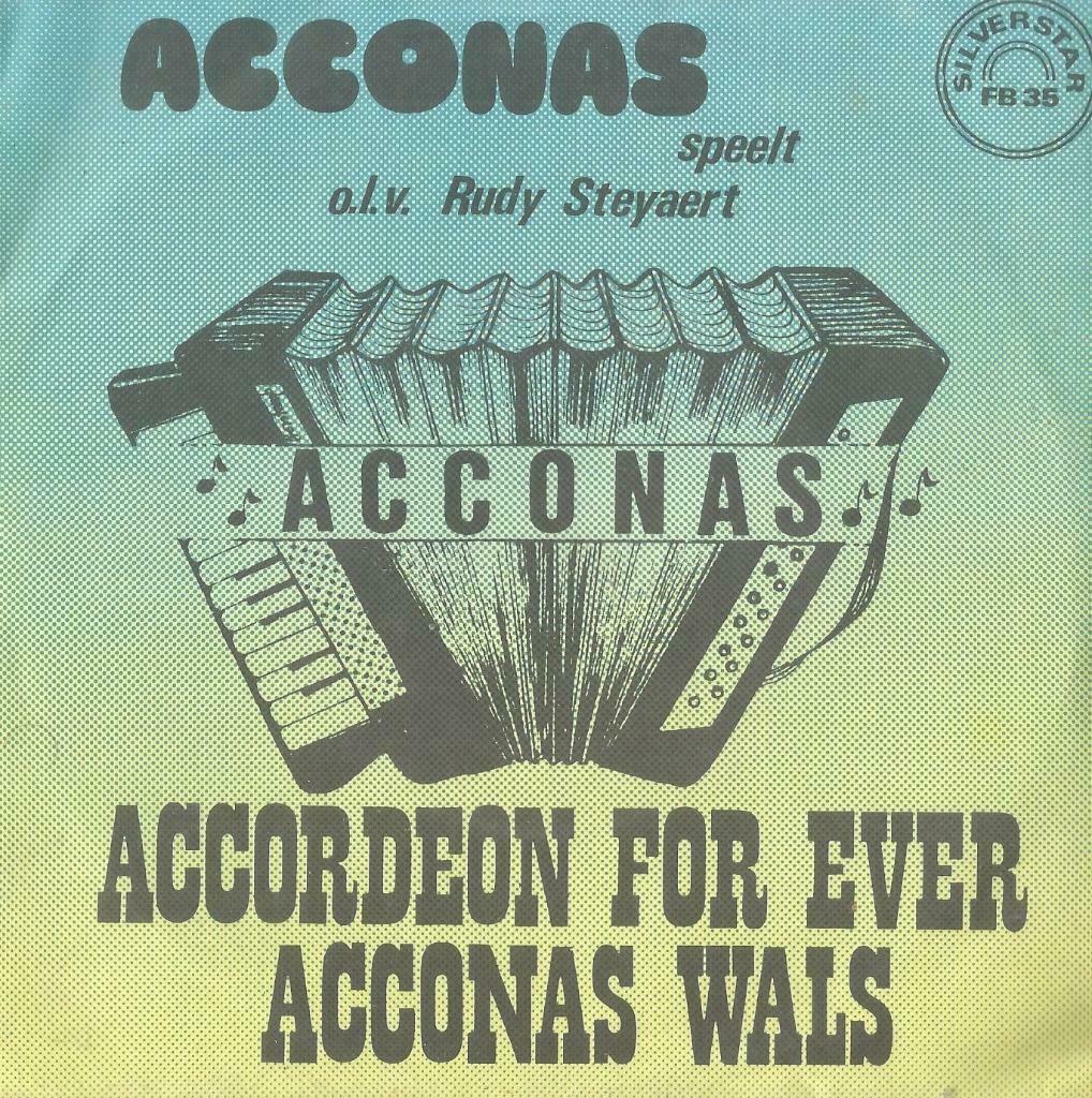 Acconas – Accordeon for ever / Acconas wals – Single, Cd's en Dvd's, Gebruikt, Wereldmuziek, 7 inch, Single