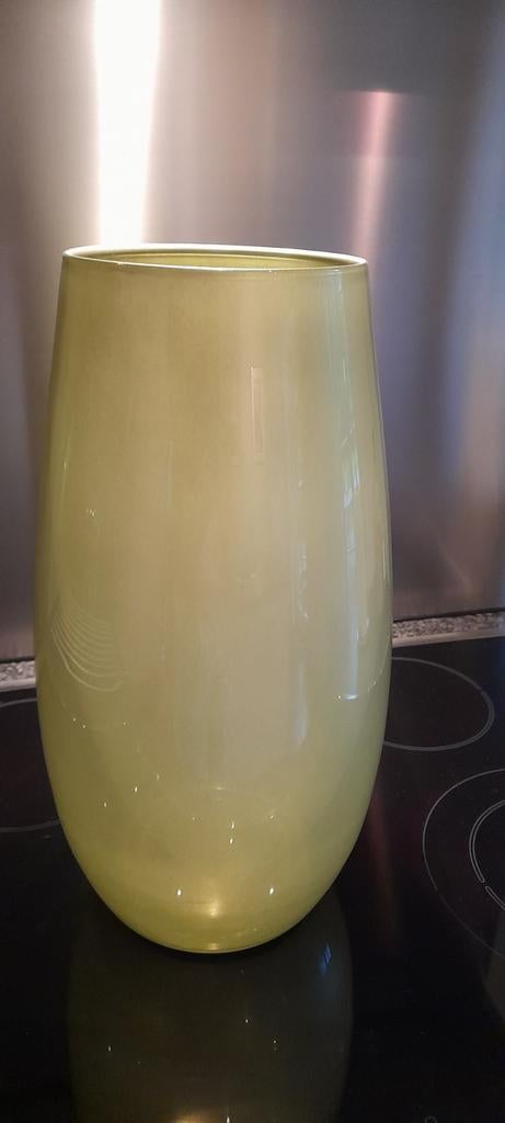 Vase couleur vert hauteur 40 cm, Enlèvement, Comme neuf, Vert