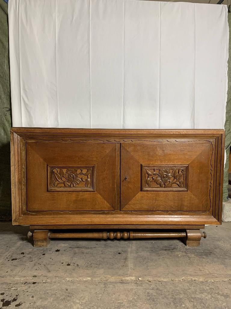 STEVIGE DEGELIJKE RETRO KAST, Ophalen, Gebruikt, 100 tot 150 cm, Retro
