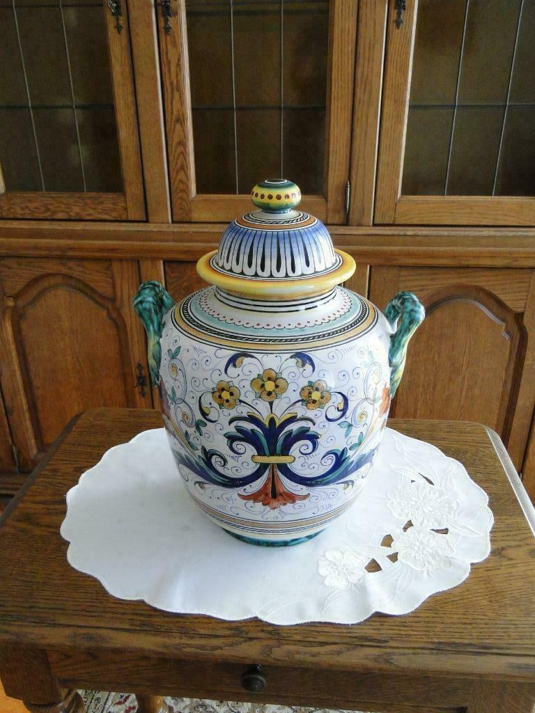 Handgemaakte sierpot met deksel, Ophalen of Verzenden