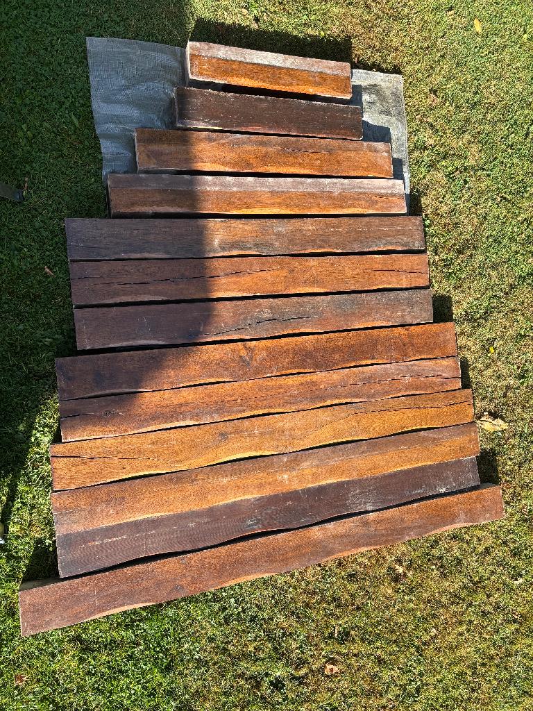 Linteaux en chêne, Bricolage & Construction, Bois & Planches, Enlèvement, Utilisé, Chêne, Poutre