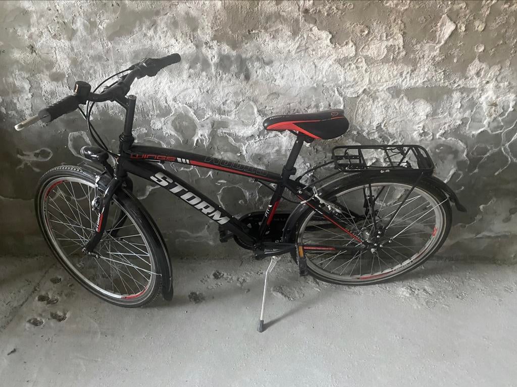 Fiets met 6 versnellingen, Ophalen, Storm