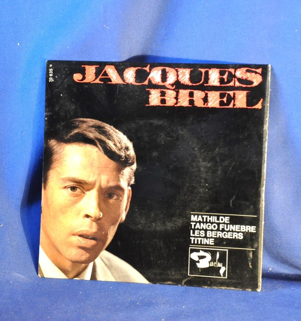 vinyl 45 tours vintage jacques brel (x2062), CD & DVD, Enlèvement ou Envoi, Utilisé