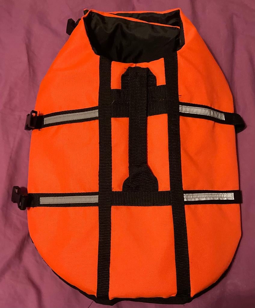 Gilet de Sauvetage Orange Chien M, Dieren en Toebehoren, Hondenkleding, Ophalen of Verzenden, Zo goed als nieuw, Hondenzwemvest