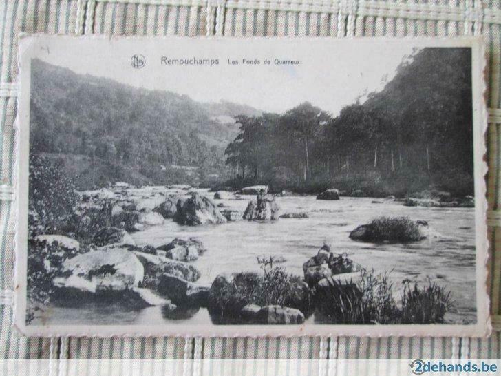 oude postkaart Remouchamps, Verzenden
