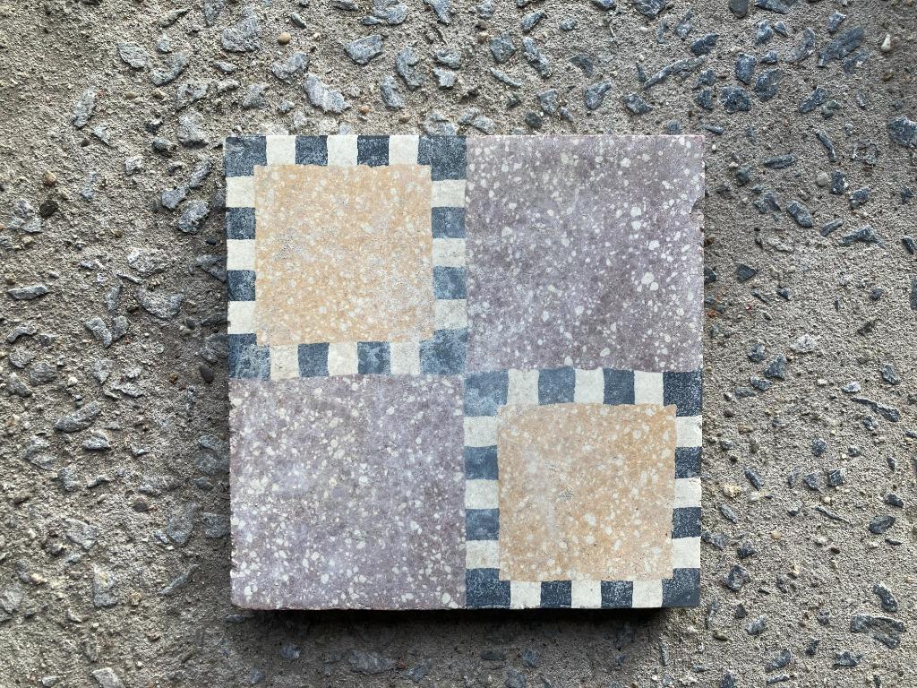 antieke vloeren, tegels (2 soorten) : 20 x 20 cm, Doe-het-zelf en Bouw, Gebruikt, Steen of Klei, Minder dan 50 cm, Ophalen of Verzenden