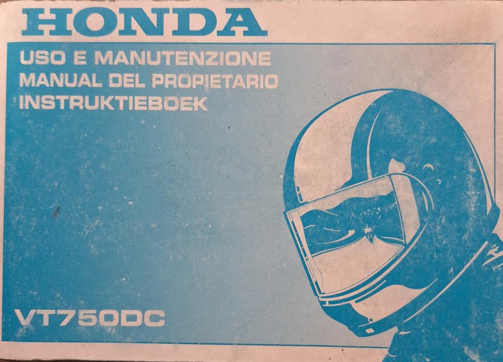 Manuel d'utilisation de la Honda VT750DC  IT ES Nederlands, Motos, Modes d'emploi & Notices d'utilisation, Honda, Enlèvement ou Envoi