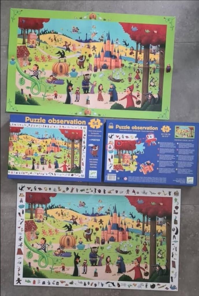 Observation puzzel djeco 54 stukken, Enlèvement