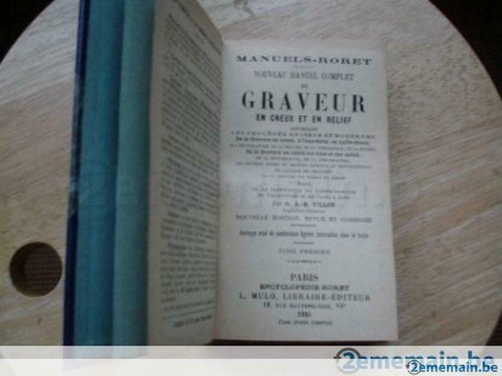 Nouveau manuel complet du graveur en creux et en relief, tom, Utilisé