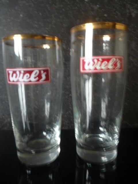 Set van 6 bierglazen 25cl Wiel's Wielemans (1883-1988), Verzamelen, Glas en Drinkglazen, Ophalen of Verzenden, Zo goed als nieuw