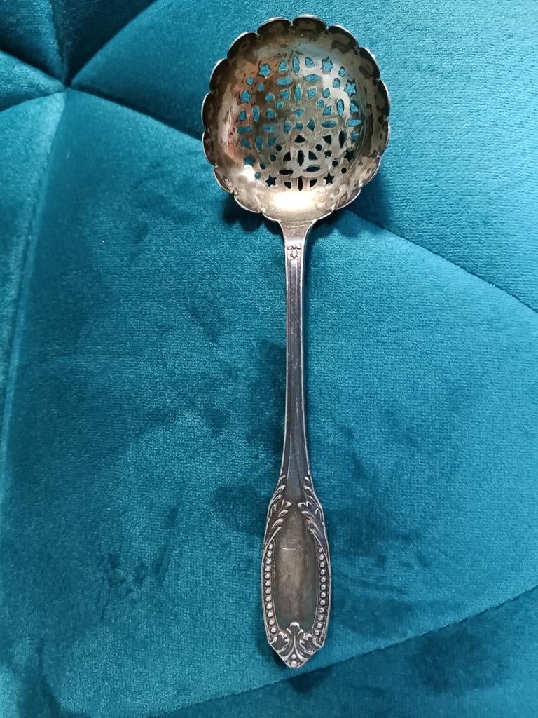 Cuillère saupoudreuse ancienne en argent, Enlèvement ou Envoi