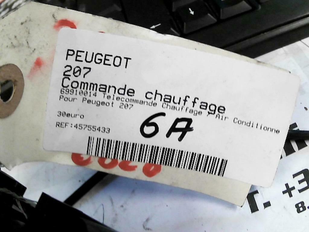 Commande de chauffage Peugeot 207 69910014 (6A), Enlèvement ou Envoi, Utilisé, Peugeot