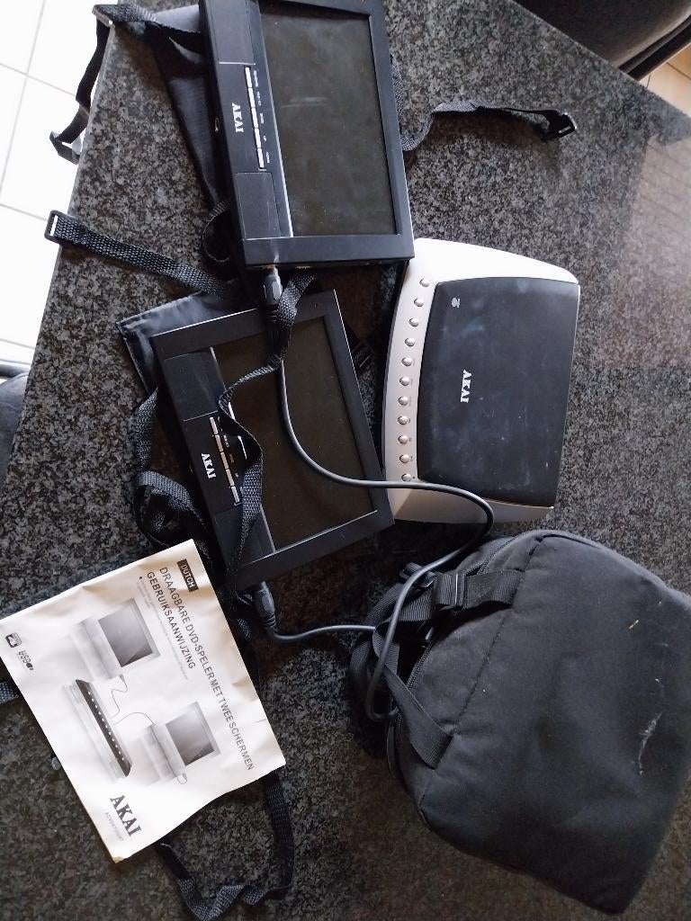 Draagbare DVD speler met 2 schermen, Autres marques, Enlèvement, Utilisé, Lecteur DVD