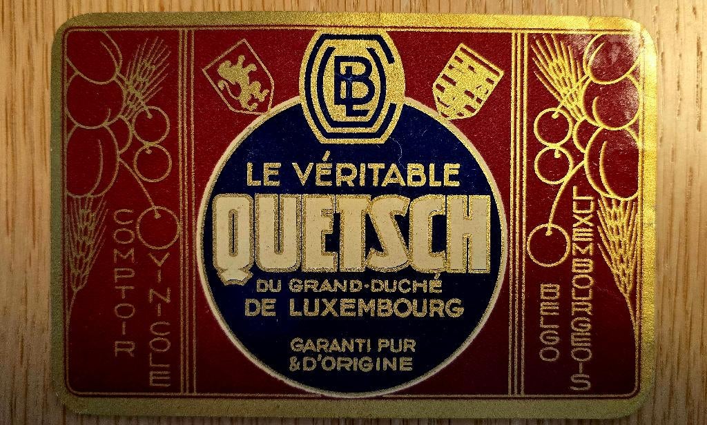 Quetsch Grand Duché du Luxembourg  Etiquette - Label 126, Enlèvement ou Envoi, Autres types