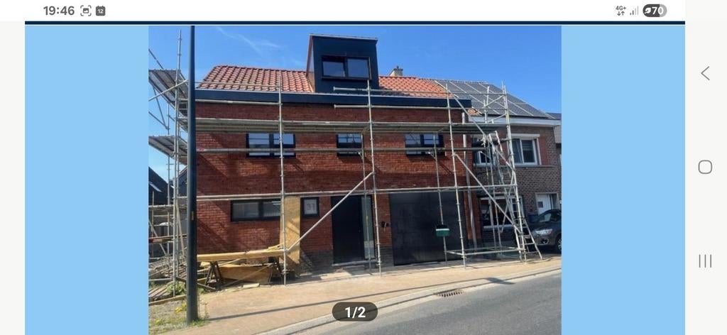Stelling steiger te huur, Ophalen