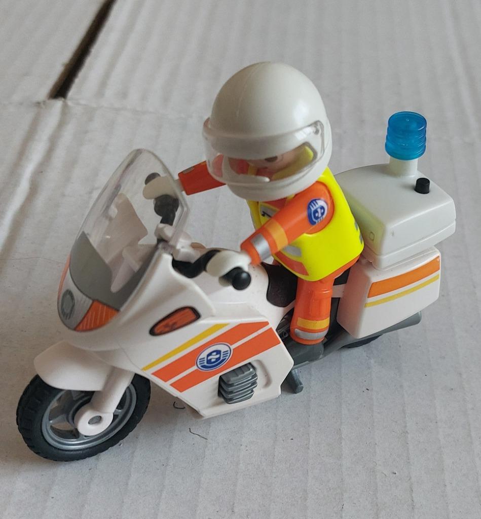 Playmobil 5544 - Moto d'ambulance avec feu clignotant, Enlèvement ou Envoi, Utilisé, Ensemble complet