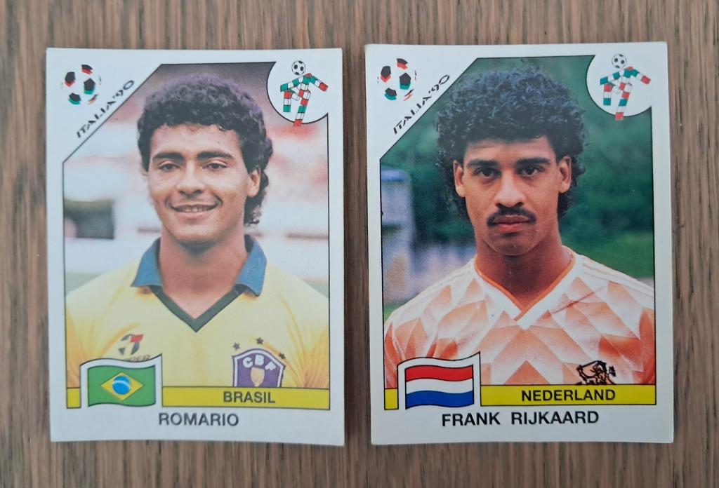 Panini WK iitalia 90 Romario 208 en Rijkaard 409 in topstaat, Collections, Enlèvement ou Envoi, Comme neuf