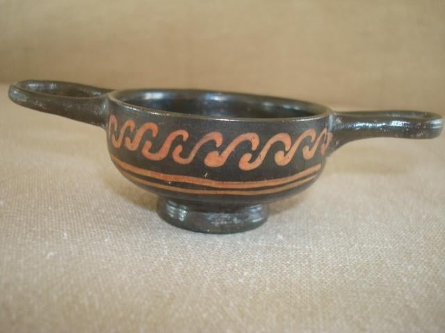 Archéologie Antiques Objet de fouille Kylix IVe siècle avtJC, Enlèvement