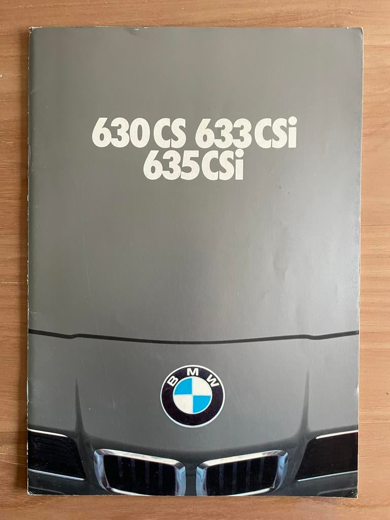 Brochure BMW 630/633/635CSI., Enlèvement ou Envoi, Comme neuf, BMW