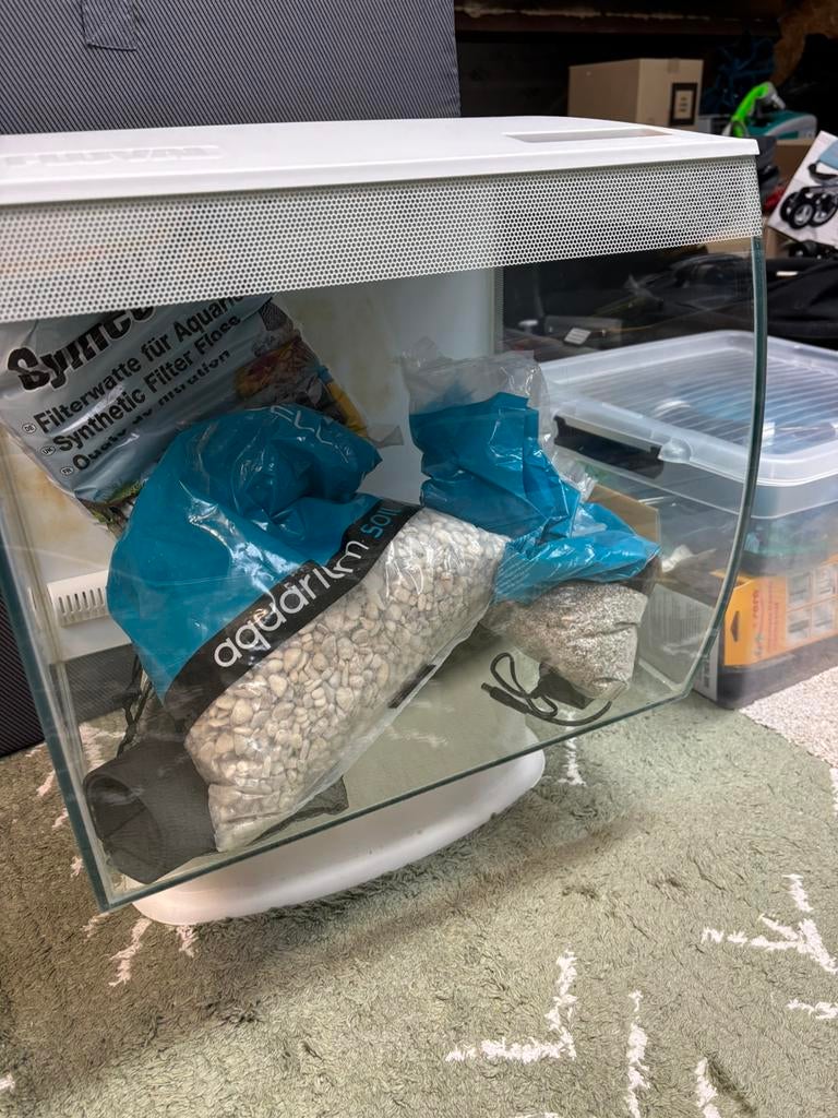 Fluval flex aquarium wit, Enlèvement, Utilisé, Aquarium vide