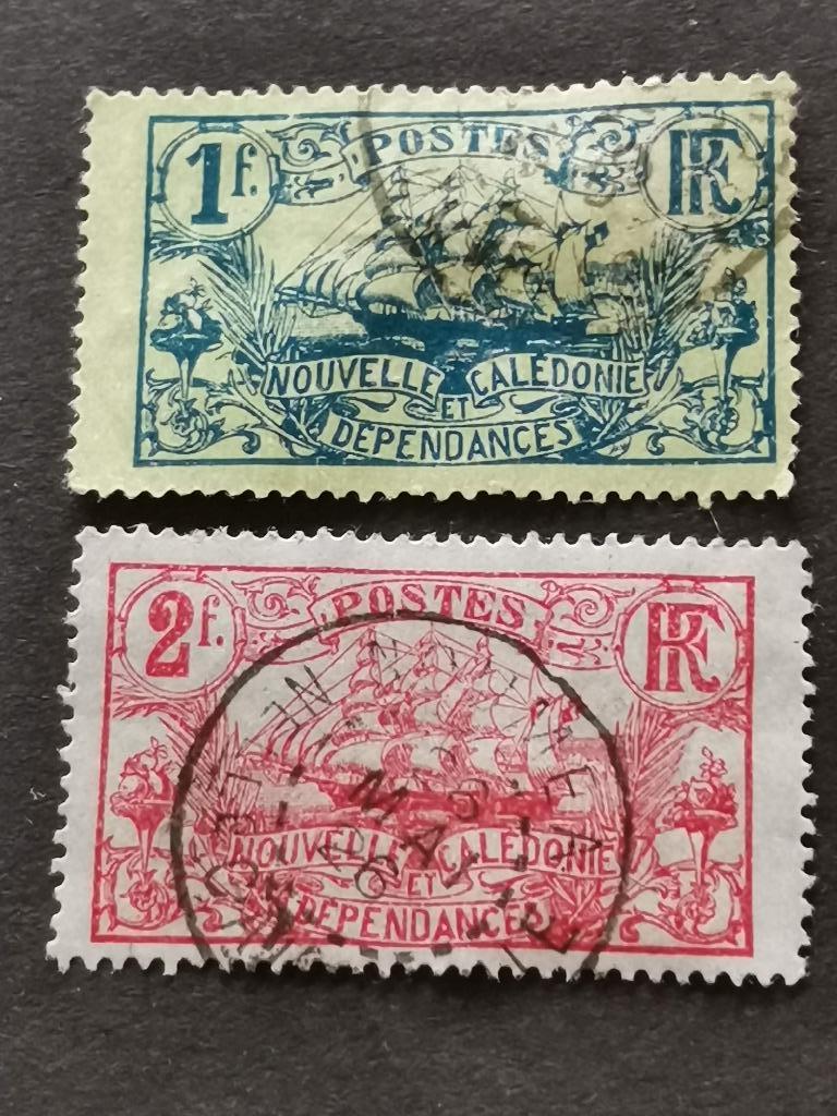 Nieuw Caledonie 1905 - zeilschip Felix Fauré, Ophalen of Verzenden, Gestempeld