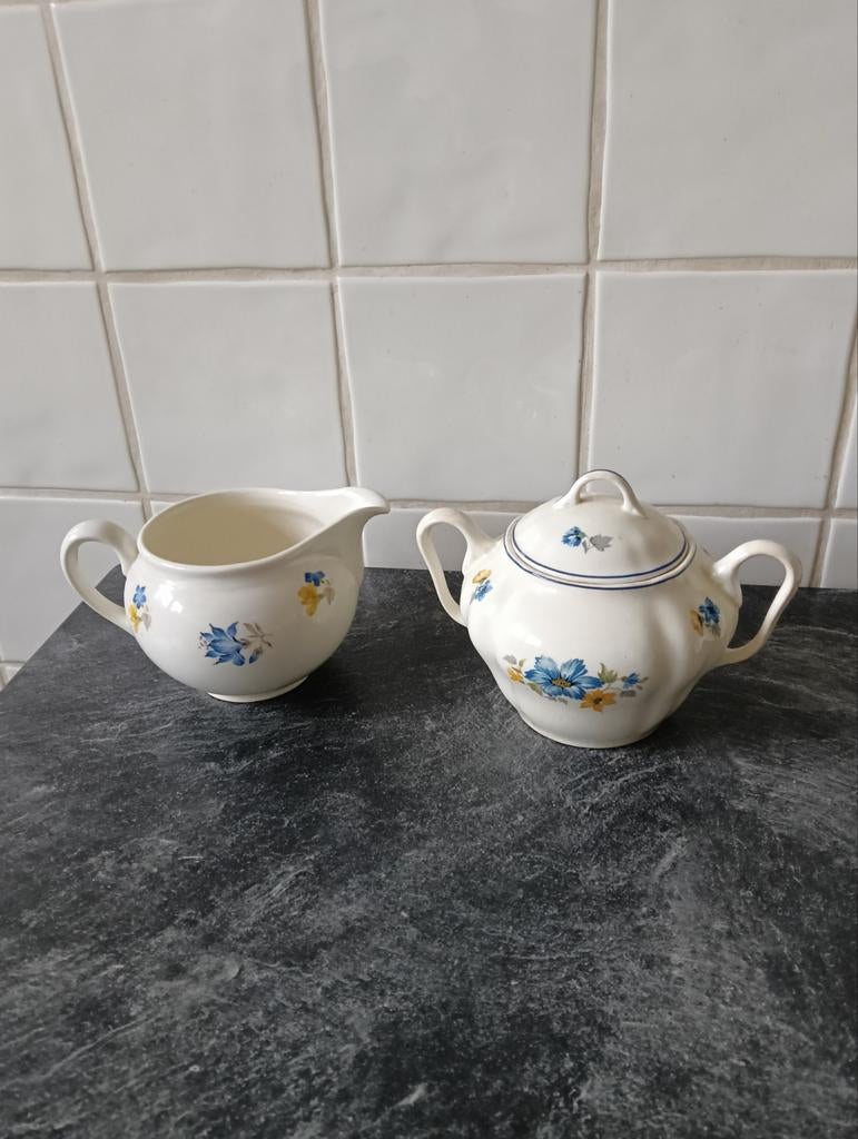 Suikerpot en melkpot SCM, Ophalen of Verzenden