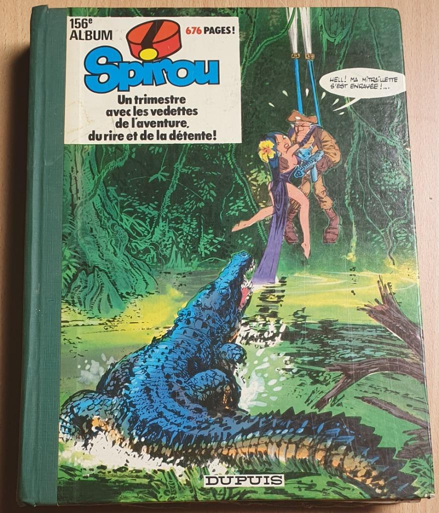 156. Spirou album du journal, Gelezen, Eén stripboek, Ophalen of Verzenden, Dupuis