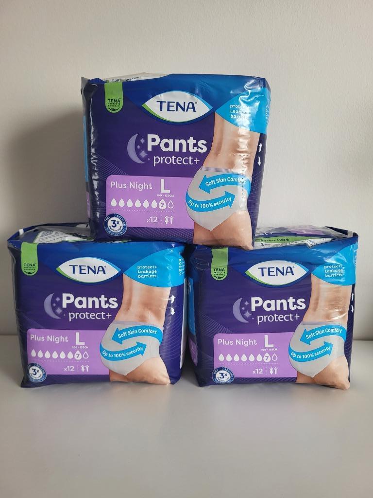 3 tena pants protect+ night plus incontinentie broekjes L, Ophalen of Verzenden, Nieuw