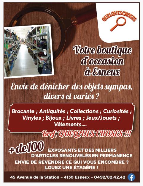 Location d'étagères -"Quelques Choses"- Brocante permanente, Antiquités & Art, Enlèvement