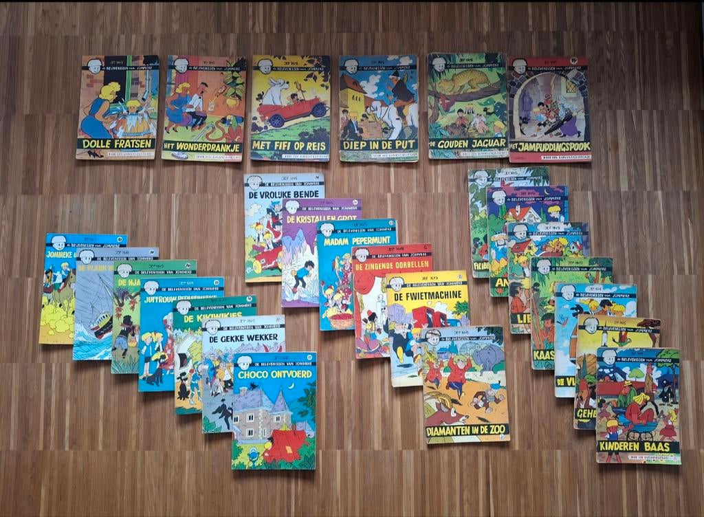 Vintage Jommeke strips (26ex) - Eerste Druk, Meerdere stripboeken, Ophalen of Verzenden, Jef Nys