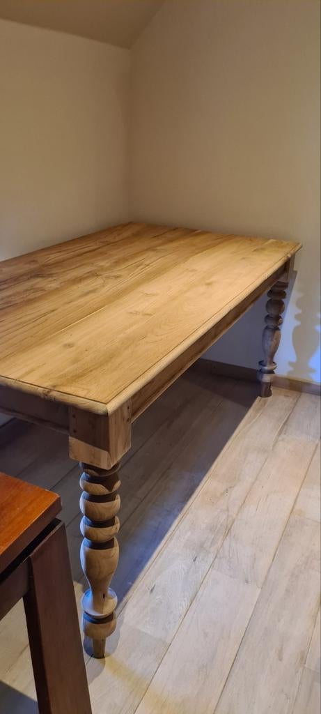Tafel eettafel TEAK EIK 10--150 JAAR 500-- 750€, Huis en Inrichting, Ophalen, Gebruikt, 200 cm of meer, 50 tot 100 cm