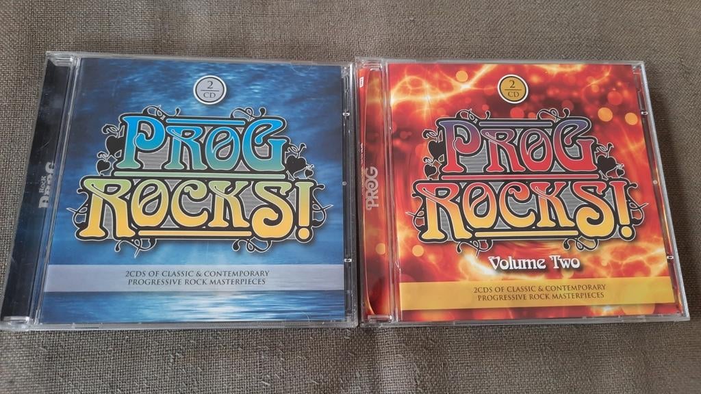 2x2cd PROG ROCKS! volume 1 & 2, Ophalen of Verzenden, Zo goed als nieuw, Rock en Metal