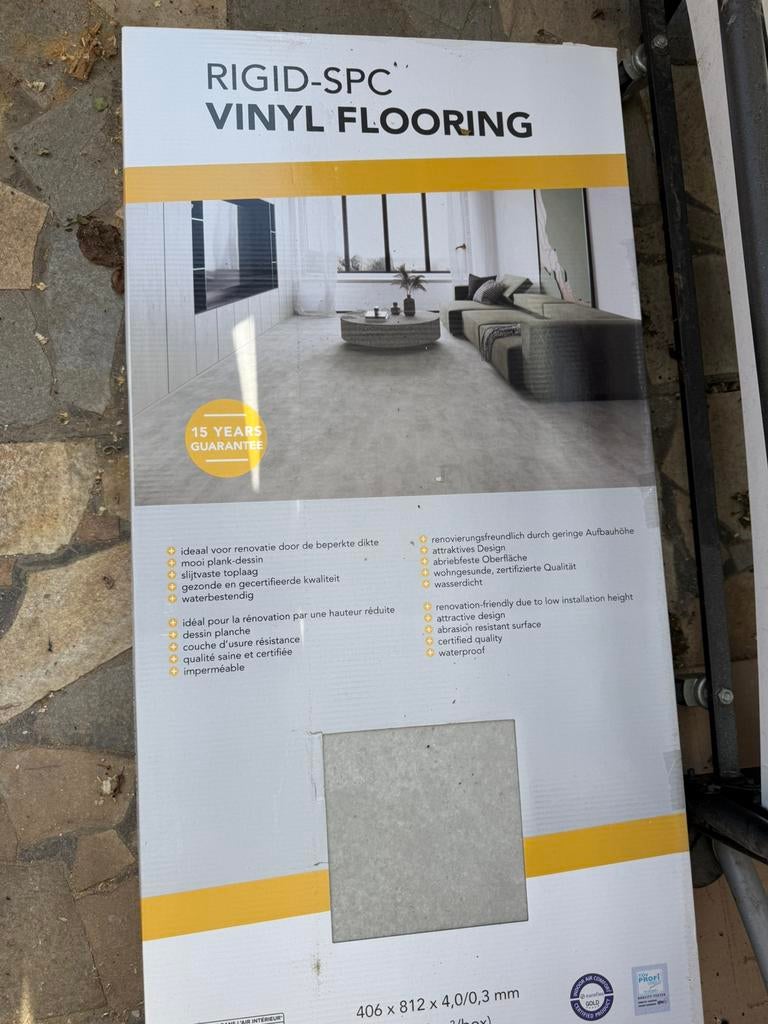 Vinyl Click Floor 1.978m2, Doe-het-zelf en Bouw, Ophalen, Zo goed als nieuw