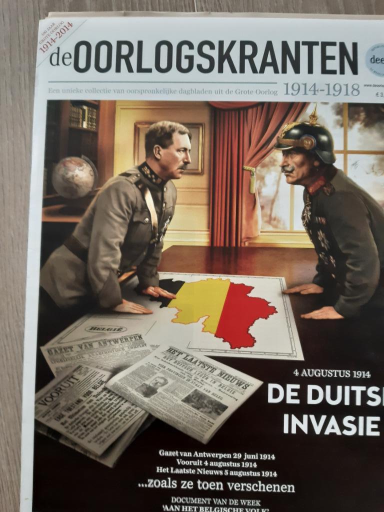 Oorlogskranten - 78 delen - in zeer nette staat - zie info, Verzamelen, Ophalen, Krant
