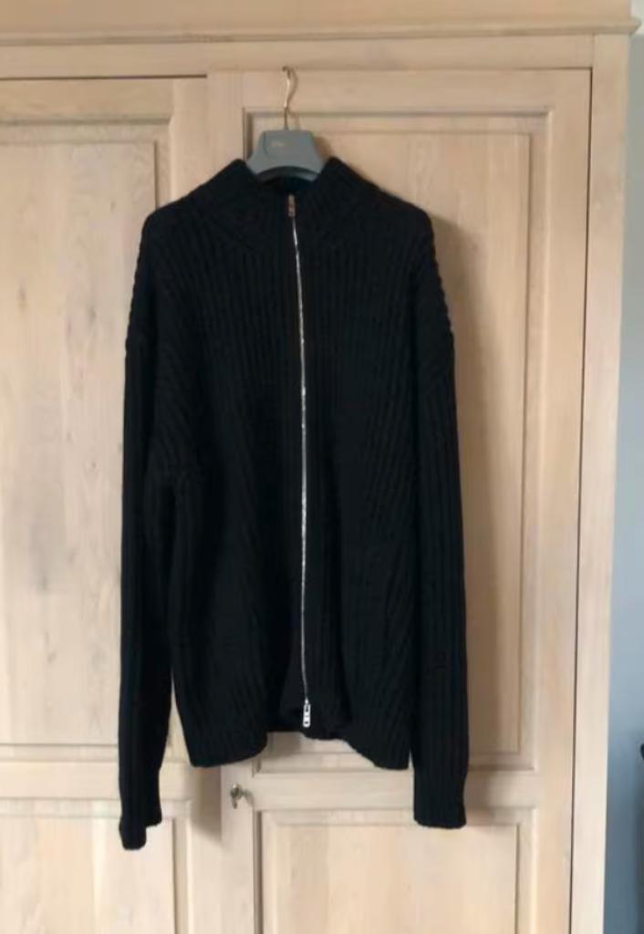PRADA cardigan noir en cashgora neuf 56, Neuf, Prada, Noir, Enlèvement