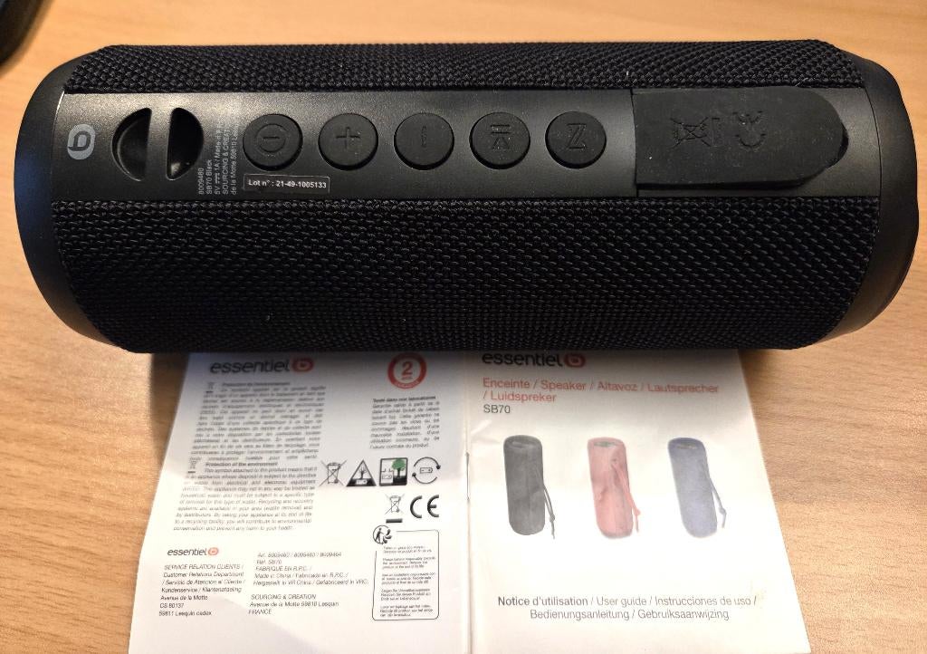 Enceinte bluetooth stéréo, TV, Hi-fi & Vidéo, Enceintes, Neuf, Enlèvement ou Envoi