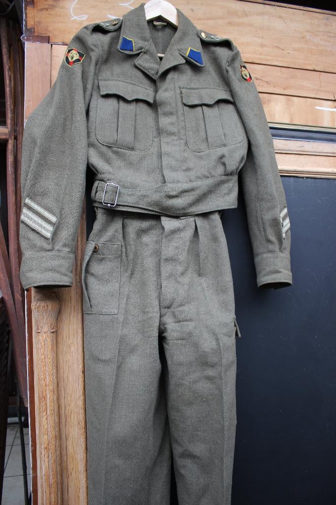 Battle Dress BRIGADE PIRON RASC, Verzamelen, Ophalen of Verzenden, Landmacht, Kleding of Schoenen