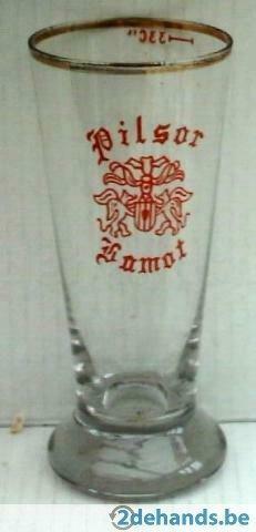 Bier brouwerij glas Lamot pilsor, Ophalen of Verzenden, Gebruikt