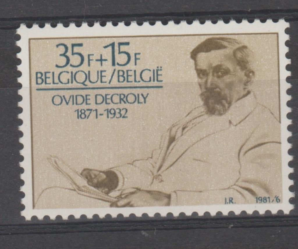 België 1981 Dr. Ovide Decroly - pedagoog **, Postzegels en Munten, Verzenden, Orginele gom, Postfris, Postfris