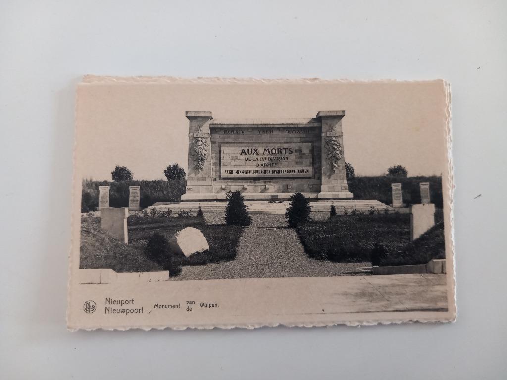 Postkaart Nieuwpoort West-Vlaanderen Oorlog gedenkteken, Verzamelen, Ophalen of Verzenden, Ongelopen, West-Vlaanderen