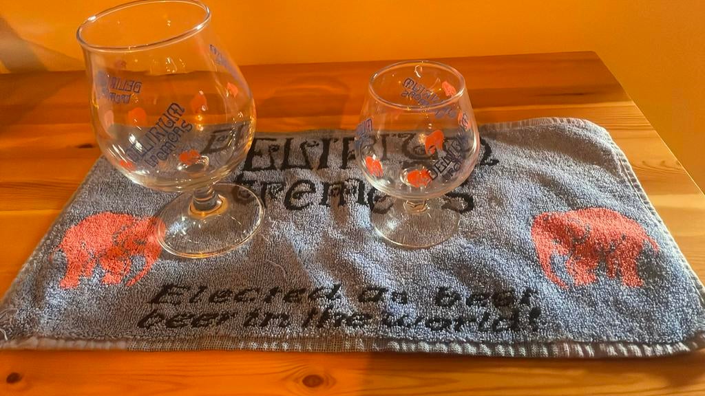 Delirium Tremens brouwerij Huyghe : toogmat + glas, Enlèvement ou Envoi, Comme neuf