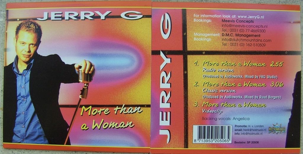 JERRY G More than a woman  NIEUWE CD-Single 8713953205065  H, Cd's en Dvd's, Ophalen of Verzenden, Nieuw in verpakking, Pop