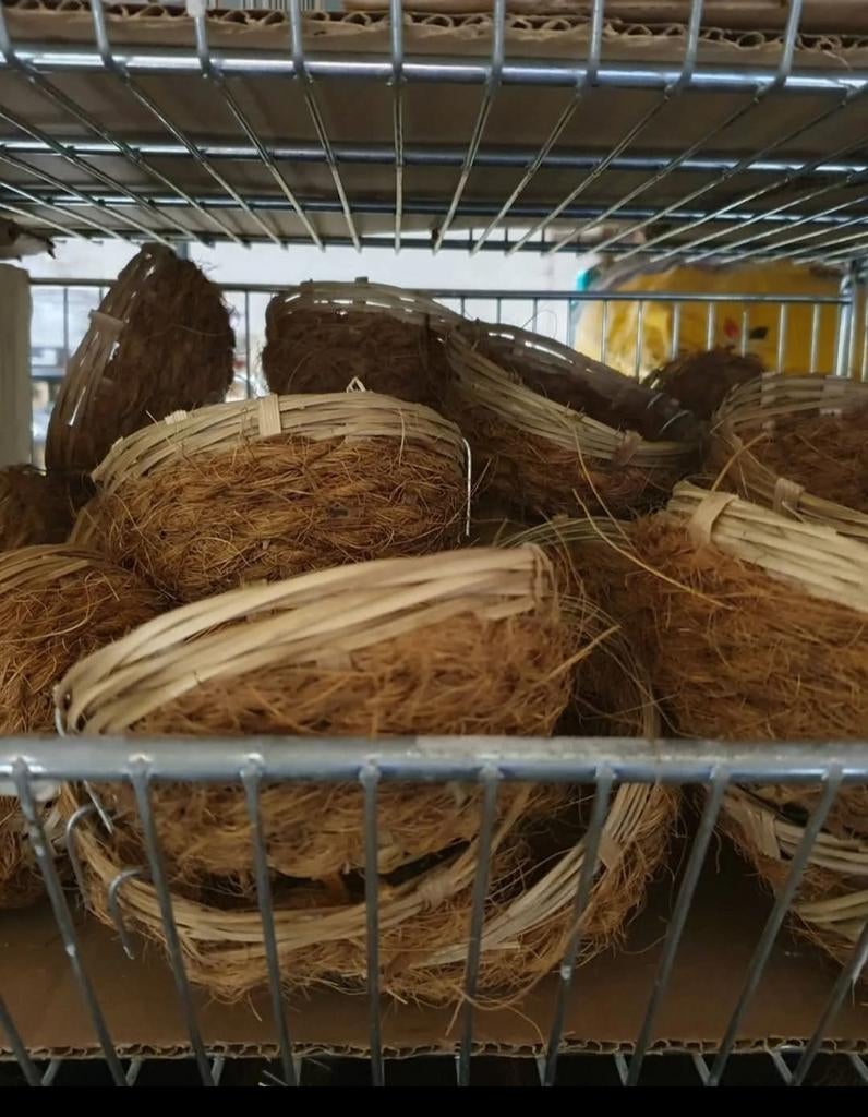 Rieten nest Cocos Ø10 cm - Winkel & Webshop - OPEN op zondag, Ophalen