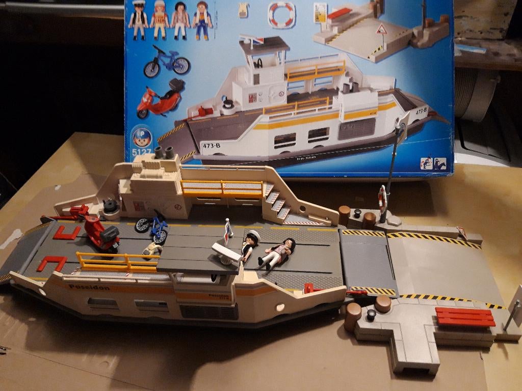playmobil ferryboot met aanlegsteiger, Kinderen en Baby's, Speelgoed | Playmobil, Ophalen, Zo goed als nieuw