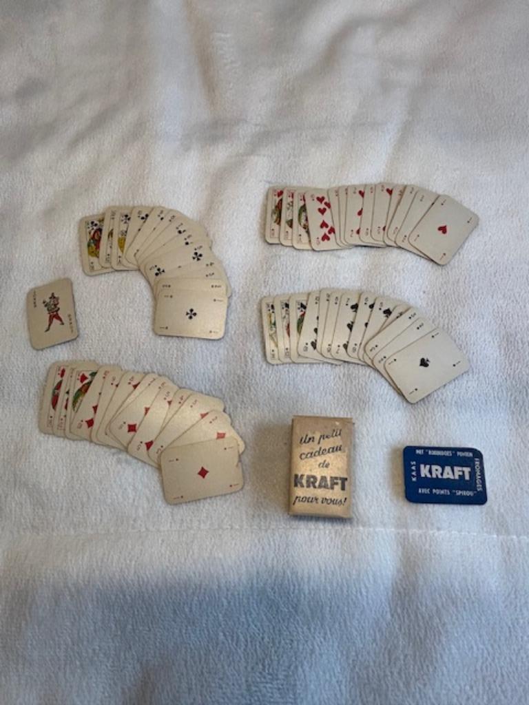 Mini jeu de cartes Kraft, Enlèvement, Comme neuf, Kraft