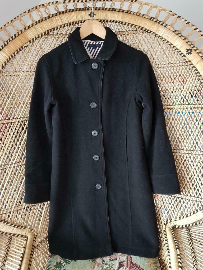 Mantel Tommy Hilfiger zwart maat 14 jaar, Enlèvement ou Envoi, Tommy Hilfiger, Utilisé, Fille