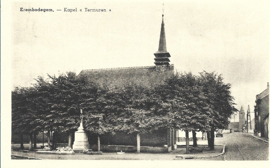 Erembodegem kapel termuren, Ophalen of Verzenden, 1960 tot 1980, Ongelopen, Oost-Vlaanderen